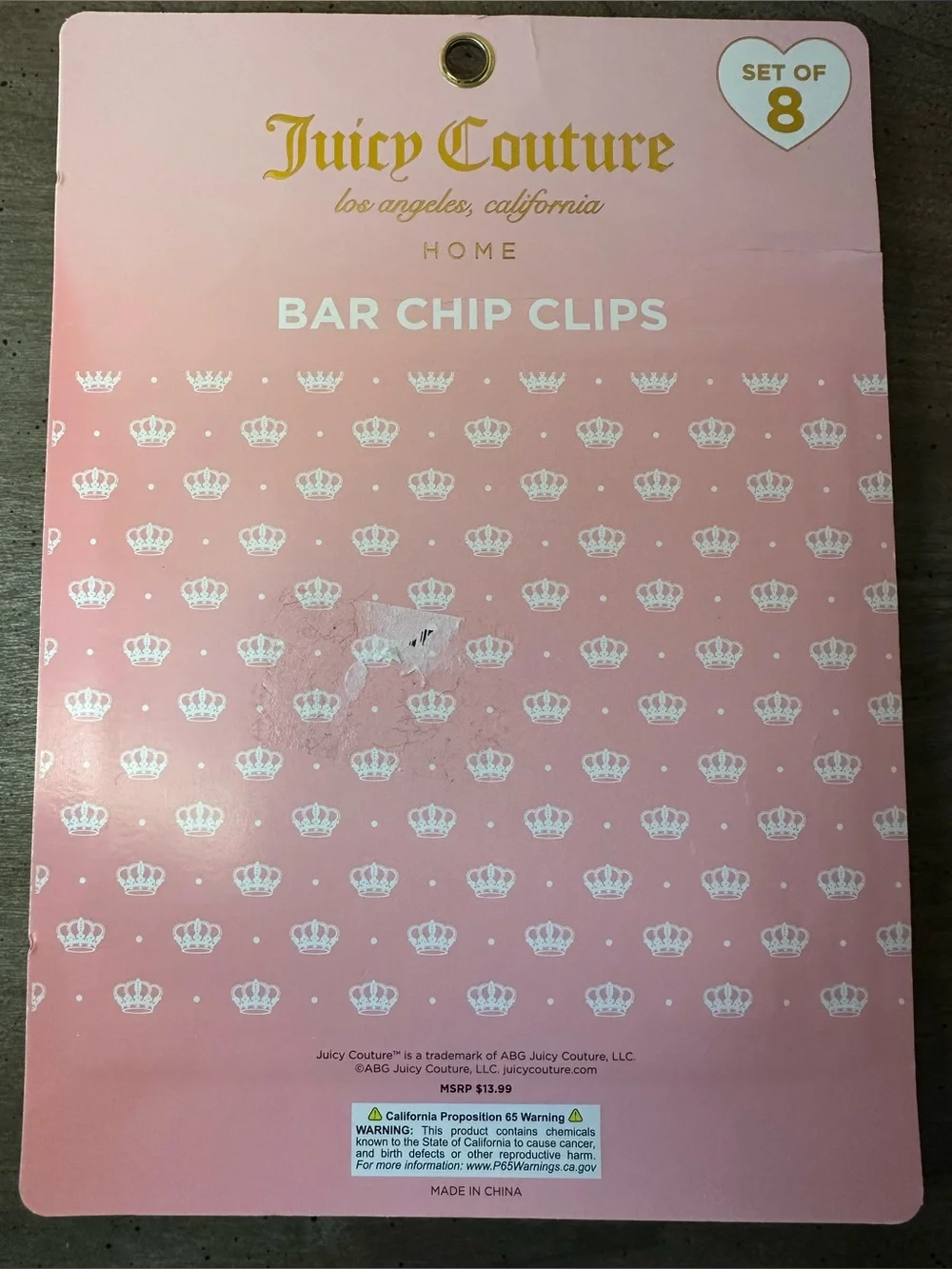 Juicy Couture Pastel Bar Chip Clips Set – Pink, Purple & Blue
